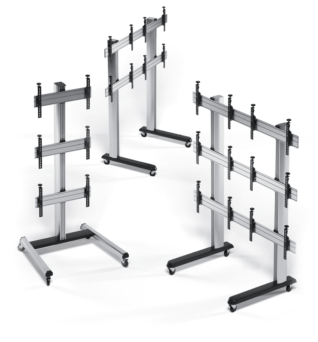 Wacebo VWM2X3FW Modular Cart for Videowall 2x3