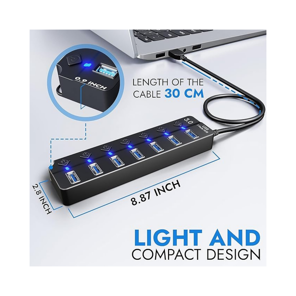 7 port Hub (7 x USB3)