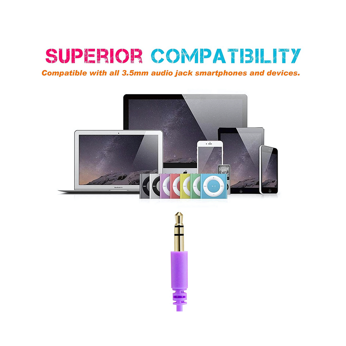 Robust & Super Flexible Early Years Headphones -  Purple