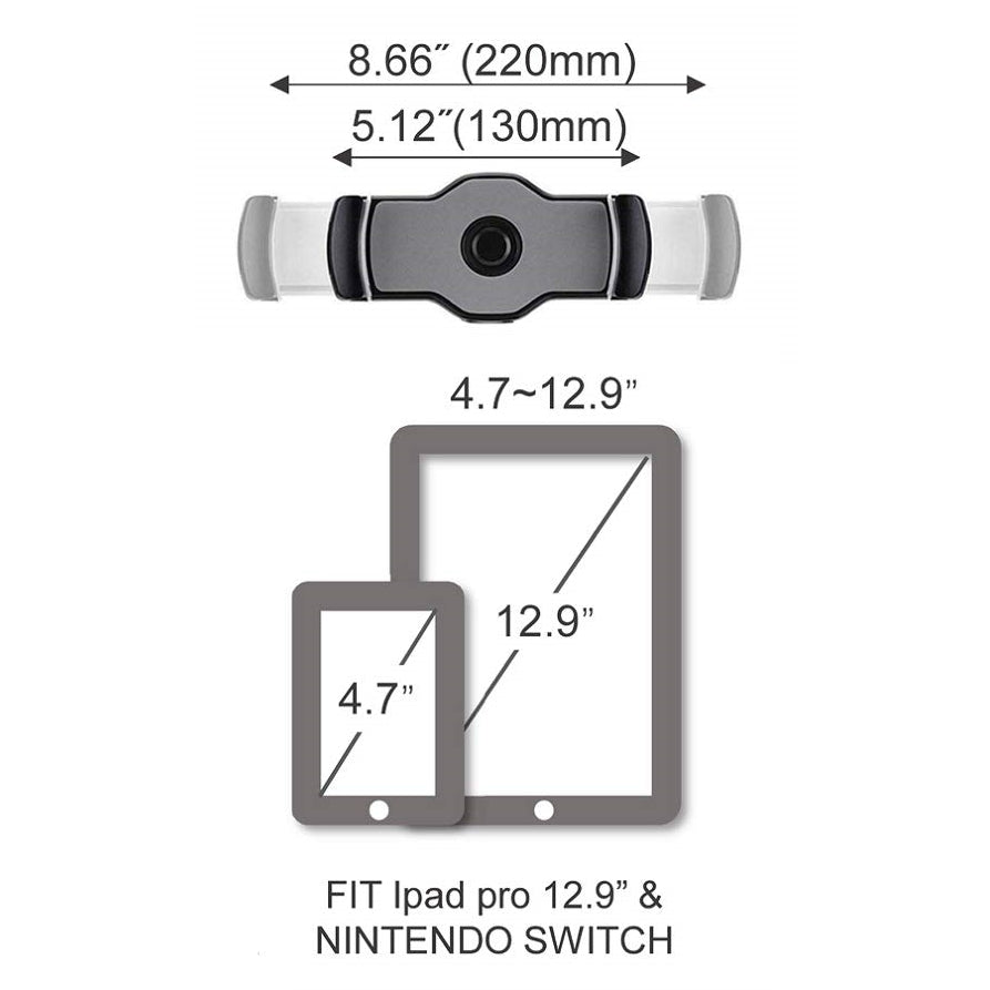 Smartphone & Tablet Holder White Suction Base