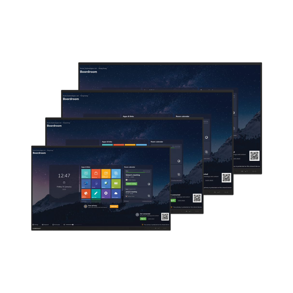 Clevertouch UX Pro Edge Clevercast Android EDLA Interactive Panel