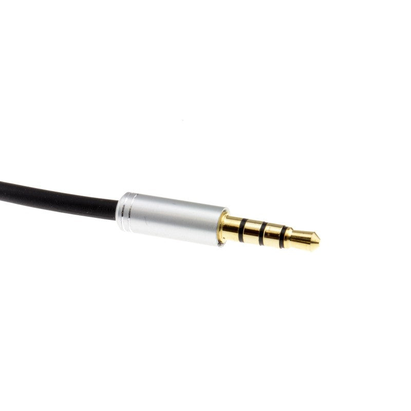 2 x 3.5mm (F) to 4 Pole (M) Headphone Plug Adaptor