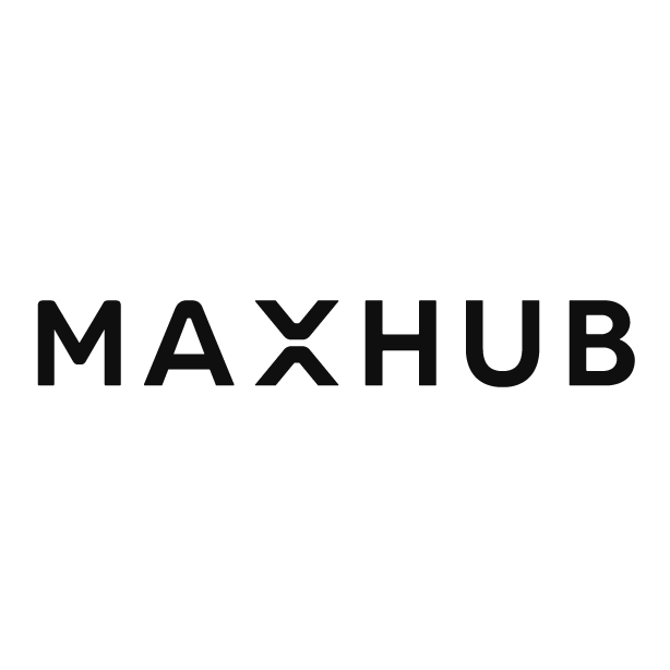 Max Hub Logo in black font on a white background