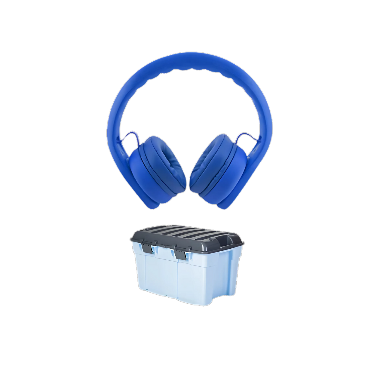 Classroom Headphone Set (32 Unbreakable, 4 pole Blue)