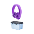 Classroom Headphone Set (24 Almost Unbreakable Purple, 4 Pole, USB, or USB-C)