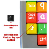 Easy2Use Large Key Large Print Lower Case Coloured Kids Keyboard