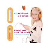 Almost Unbreakable Childrens Orange Headphones 1 x 4 pole