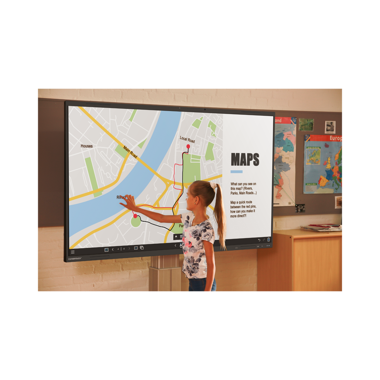 Clevertouch Impact LUX 2 Android EDLA Interactive Panel