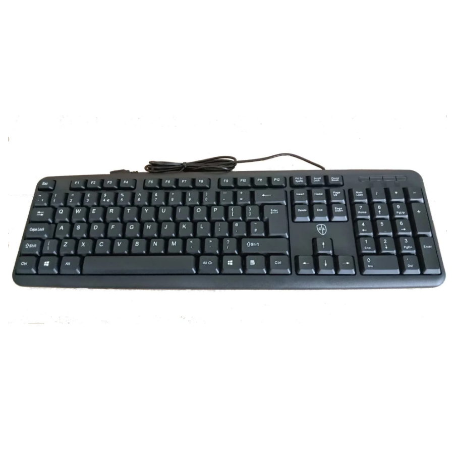 Easy2Use Standard USB 104 Key Keyboard with braided cable