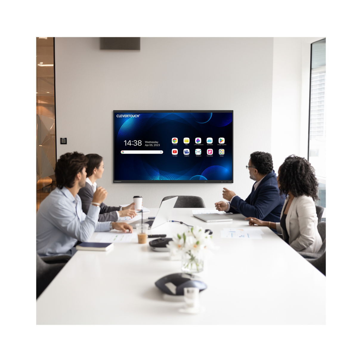 Clevertouch Impact LUX2 Enterprise Clevercast Android EDLA Interactive Panel