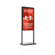 Allsee Black Floor Stands for 49" Ultra High Brightness Double-Sided Displays
