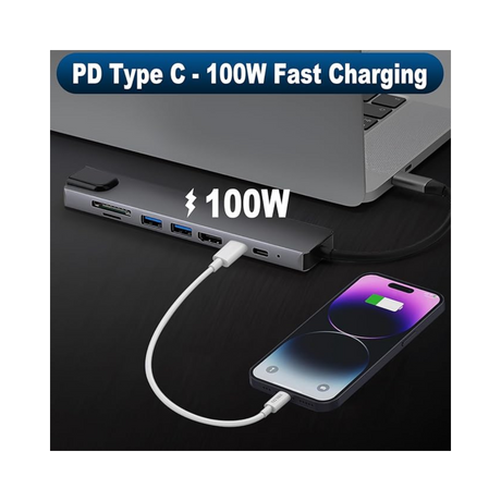 USB C 8 in 1 Concentrator