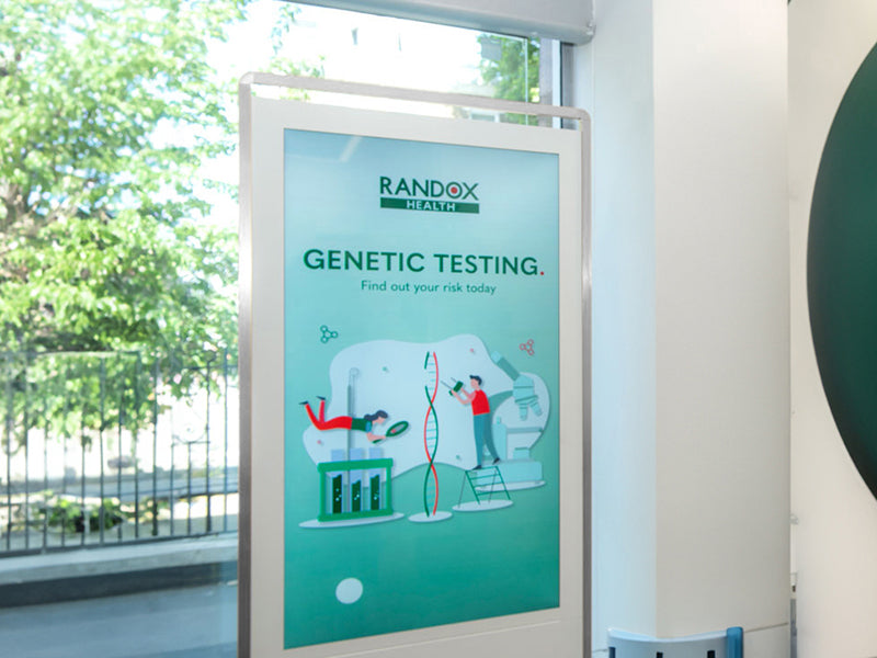 Allsee Superslim Freestanding Double-Sided Digital Poster