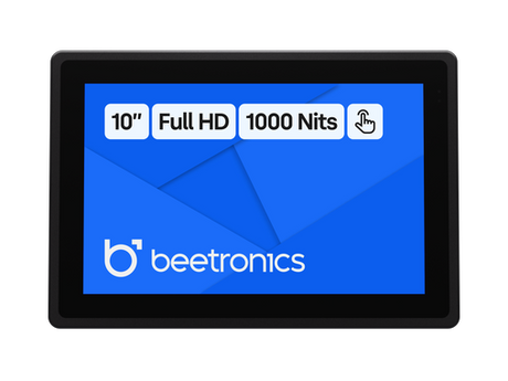 Beetronics 10" Touchscreen Metal (16:10, High Brightness)