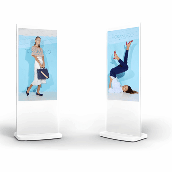 Allsee 50" White Android Freestanding Digital Posters