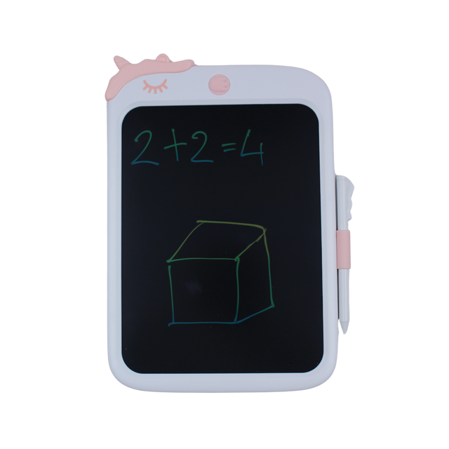 10" White LCD Unicorn Writing Tablet - Portrait