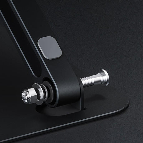 Foldable Sturdy Black Aluminium Laptop Stand