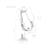 Anti Theft Universal iPad & Tablet Desktop Stand