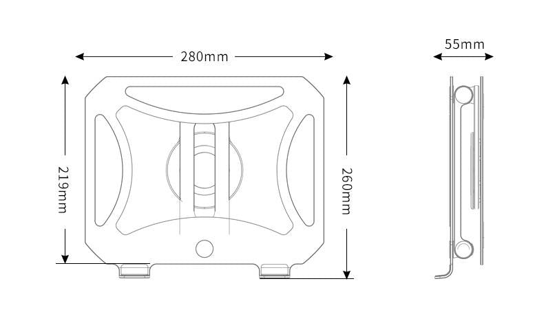 Premium Aluminium 360 degree rotating Ergonomic Laptop Stand