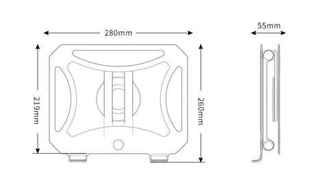 Premium Aluminium 360 degree rotating Ergonomic Laptop Stand