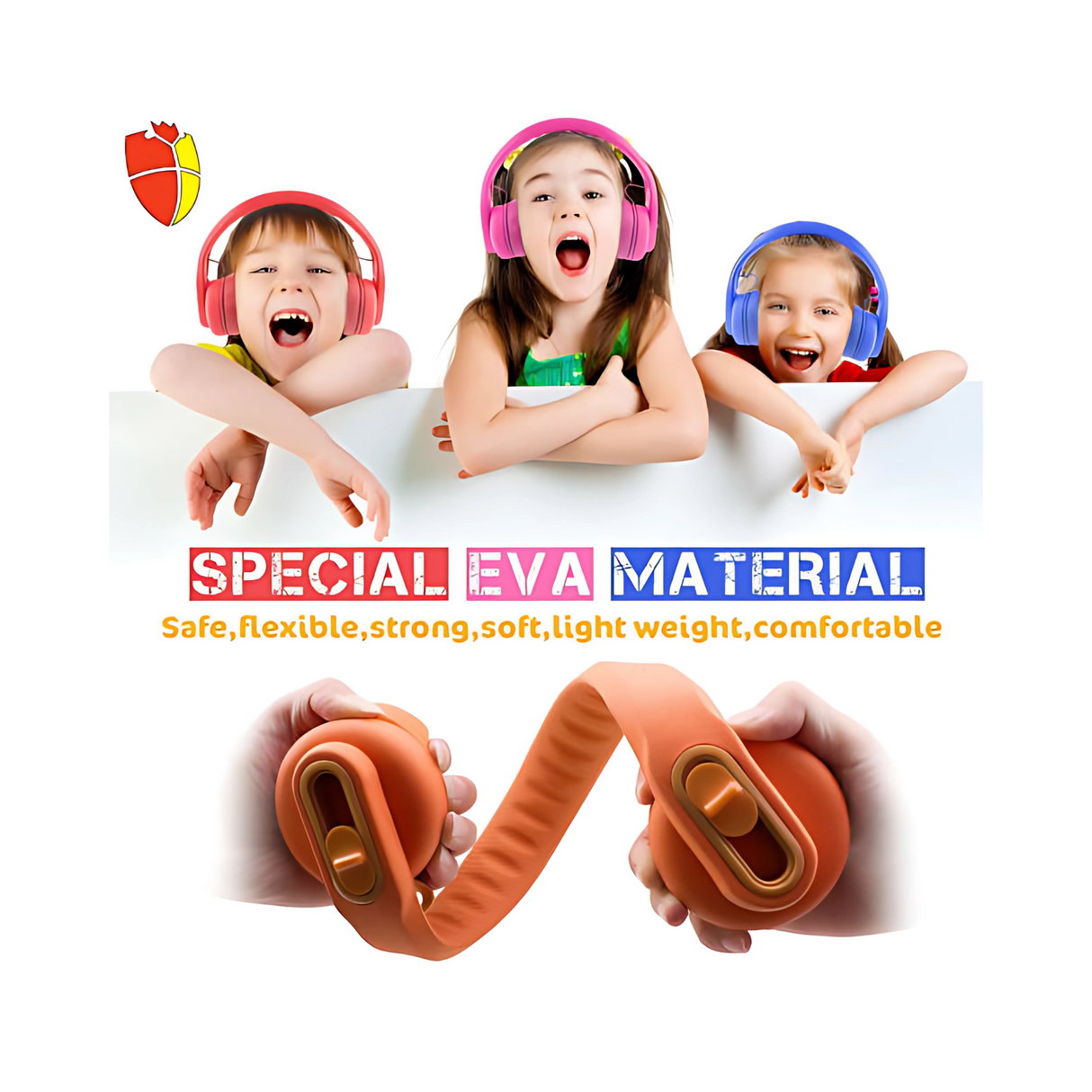 Classroom Headphone Set (24 Almost Unbreakable Orange, 4 Pole, USB, or USB-C)