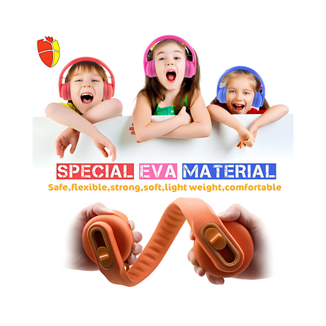 Classroom Headphone Set (24 Almost Unbreakable Orange, 4 Pole, USB, or USB-C)