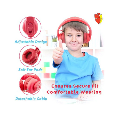 Classroom Headphone Set (32 Almost Unbreakable Red, 4 Pole, USB, or USB-C)