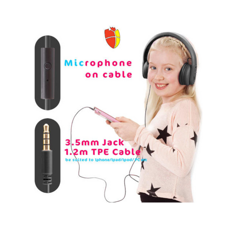 Classroom Headphone Set (32 Almost Unbreakable Black, 4 Pole, USB, or USB-C)
