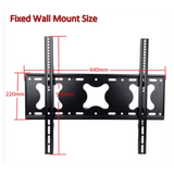 Heavy Duty  Fixed Wall Mount 42" to 75" screen,  75Kg max load