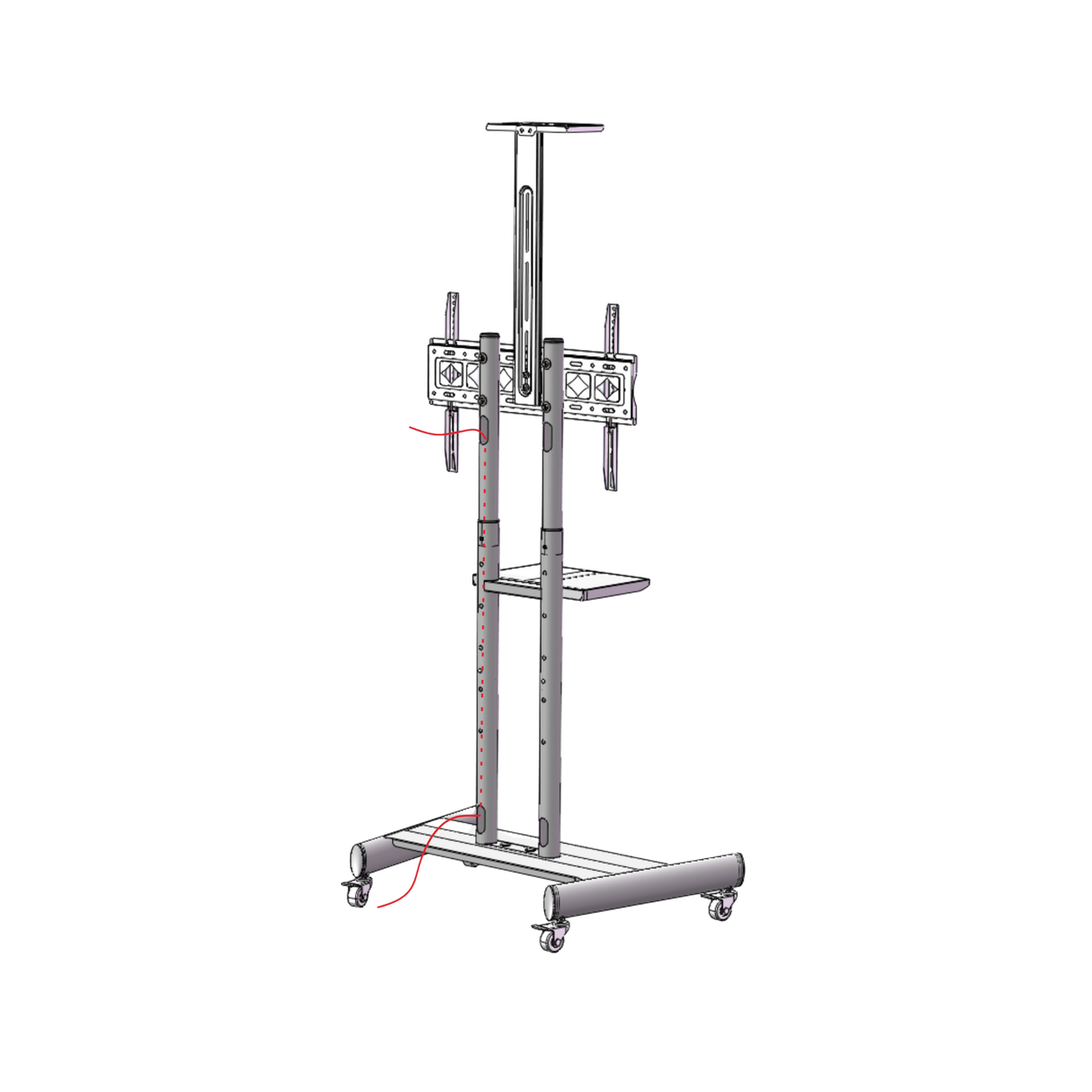 Mobile Screen Trolley Max weight 50Kgs