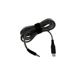 1.8m Braided Black Audio Cable with USB-C connector