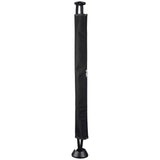 Fabric Cable Spine With Zip & Weighted Base Black 750H