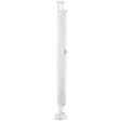 Fabric Cable Spine With Zip & Weighted Base White 750H