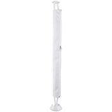 Fabric Cable Spine With Zip & Weighted Base White 750H