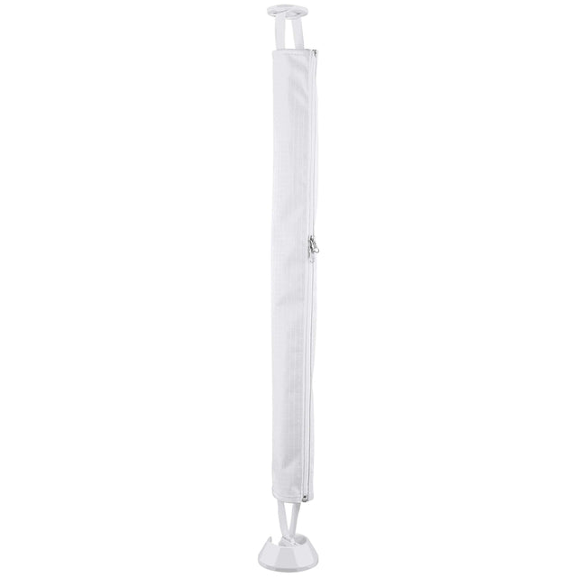 Fabric Cable Spine With Zip & Weighted Base White 750H