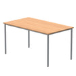Office Rectangular Multi-Use Table  | 1400X800 | Norwegian Beech/Silver