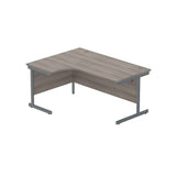 Office Left Hand Corner Desk with Steel Single Upright Cantilever Frame