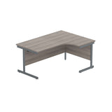 Office Right Hand Corner Desk with Steel Single Upright Cantilever Frame