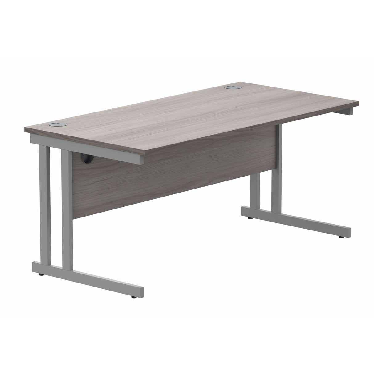 Office Rectangular Desk with Steel Double Upright Cantilever Frame  1600 - 1800