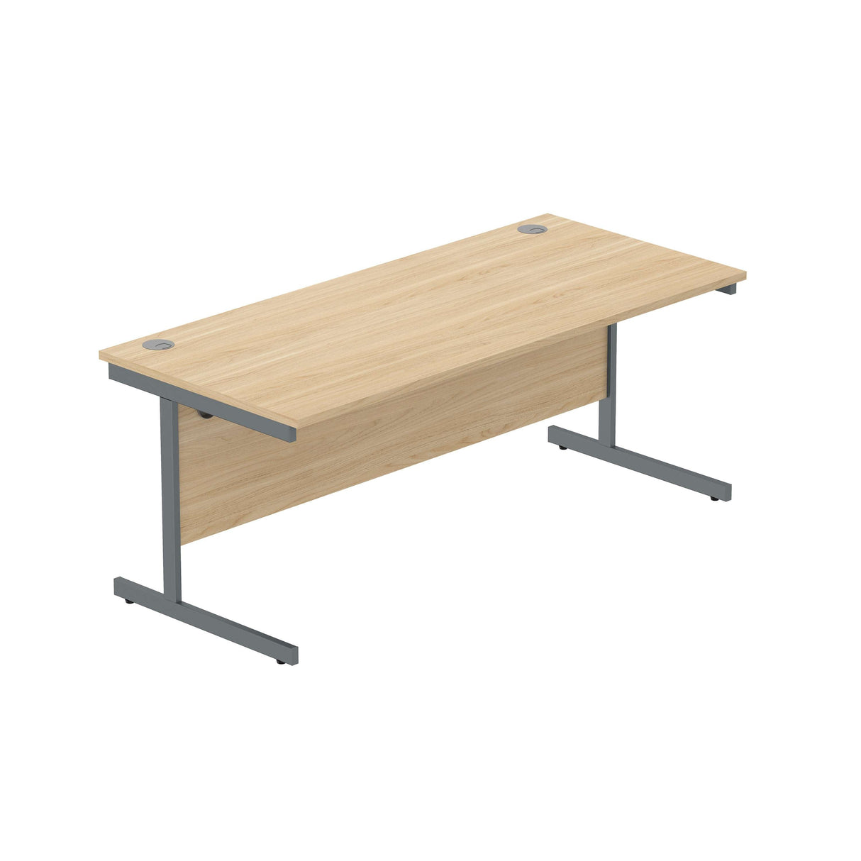 Office Rectangular Desk with Steel Single Upright Cantilever Frame  1800