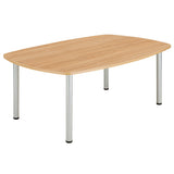 Core Pole Leg Barrel Shaped Meeting Table
