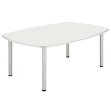 Core Pole Leg Barrel Shaped Meeting Table