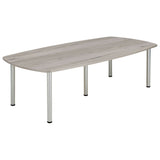 Core Pole Leg Barrel Shaped Meeting Table