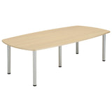 Core Pole Leg Barrel Shaped Meeting Table