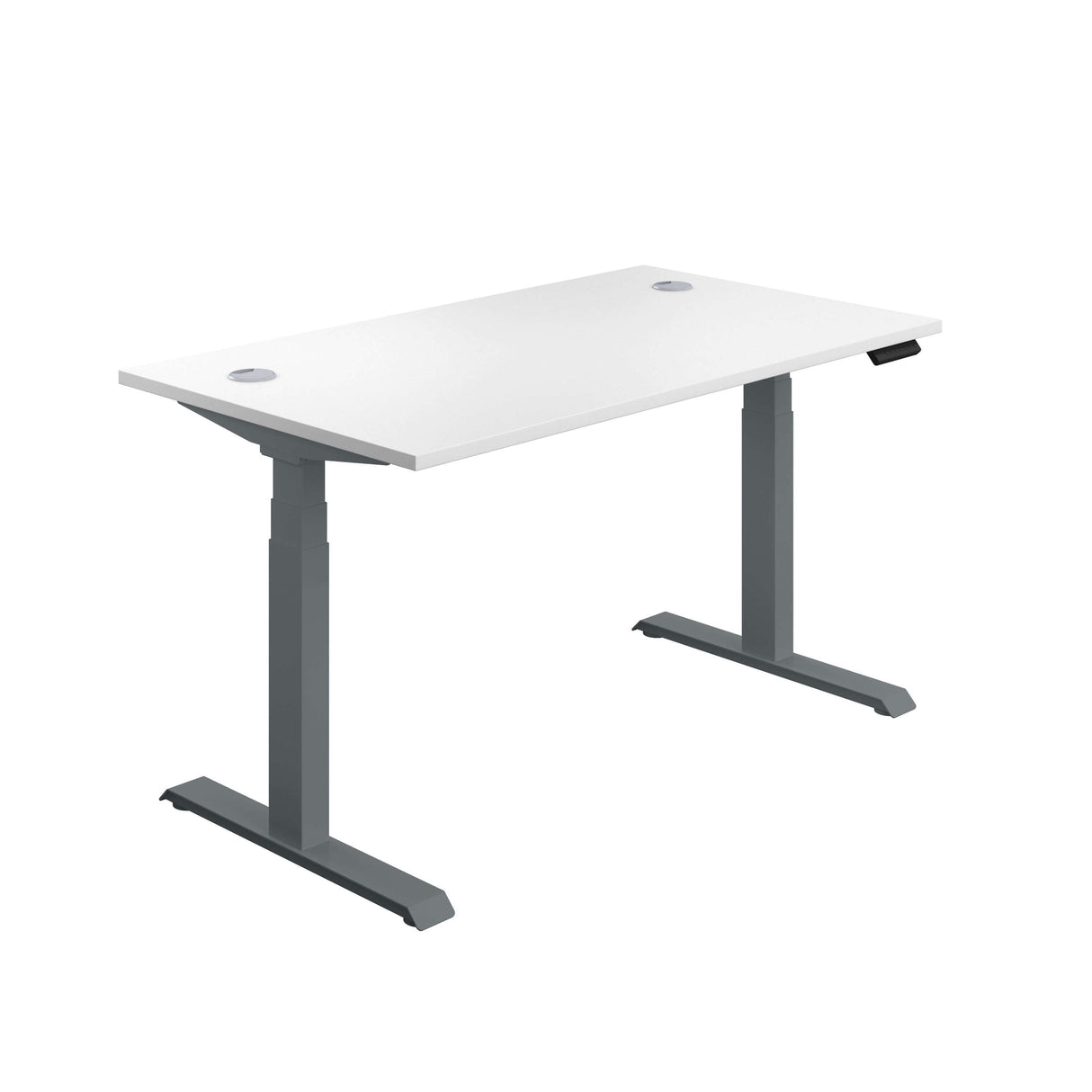 Economy Sit Stand Desk  | 1600 X 800 | White/Graphite
