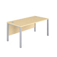 Goal Post Rectangular Desk  | 1800X800 | Maple/Silver