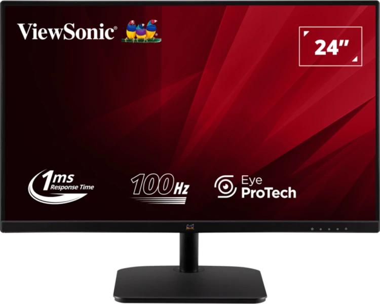ViewSonic 24" Full HD 100Hz IPS Monitor with DisplayPort, HDMI and VGA