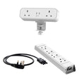 Malmo On Desk Power Bundle White