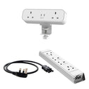 Malmo On Desk Power Bundle White