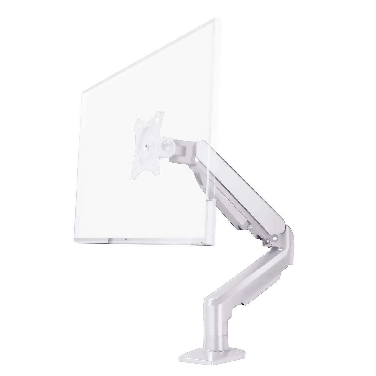 MERGE SINGLE GAS SPRING MONITOR ARM | WHITE